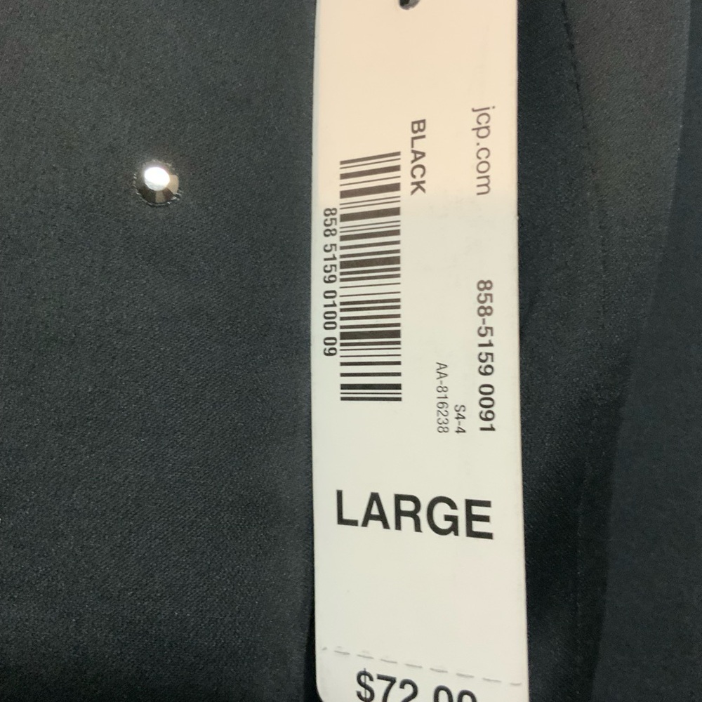 Allen B by Allen Schwartz - Black Blazer with Studded Details NWT Size Large - Picture 3 of 6